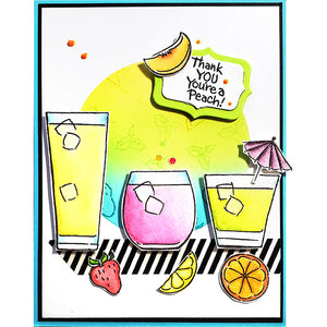 Stampendous - FRUITY DRINKS - Clear Stamps Set