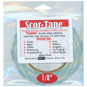 Scor-Tape 1/8" - Hallmark Scrapbook - 1