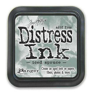 Tim Holtz Ranger Distress Ink Pad - ICED SPRUCE - Hallmark Scrapbook