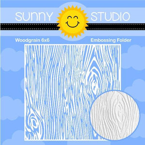 Sunny Studio - WOODGRAIN - Embossing Folder