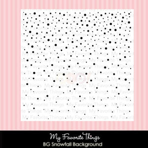 My Favorite Things - SNOWFALL Background Cling Rubber Stamp 6"X6" - Hallmark Scrapbook - 7