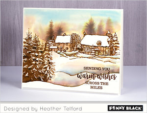 Penny Black - SNOW COVERED - Cling Rubber Stamp*