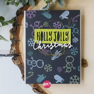 WPlus9 Design Studio - HOLLY JOLLY CHRISTMAS Stamps - 50% OFF!