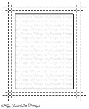 My Favorite Things - PEEK-A-BOO Rectangle WINDOW Die - Hallmark Scrapbook - 1
