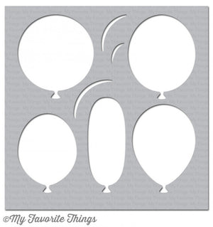 My Favorite Things - BIG BALLOONS - Stencil - Hallmark Scrapbook - 1