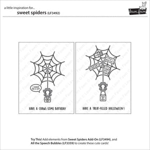 Lawn Fawn - SWEET SPIDERS - Stamps set