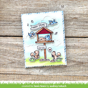 Lawn Fawn - BACKYARD BIRD FEEDER ADD-ON - Stamps Set
