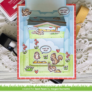 Lawn Fawn - BACKYARD BIRD FEEDER ADD-ON - Stamps Set