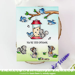 Lawn Fawn - BACKYARD BIRD FEEDER - Stamps Set