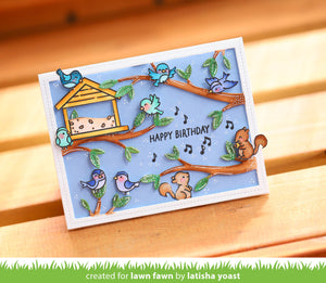 Lawn Fawn - BACKYARD BIRD FEEDER ADD-ON - Stamps Set