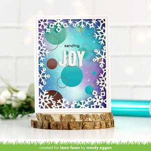 Lawn Fawn - BOKEH CIRCLES Background - Hot Foil Plate