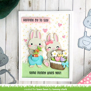 Lawn Fawn - Henry's Build a Sentiment: BUNNY PUNS - Stamps Set