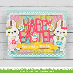 Lawn Fawn - Henry's Build a Sentiment: BUNNY PUNS - Stamps Set