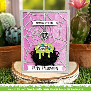 Lawn Fawn - SPIDER WEB Backdrop - Die