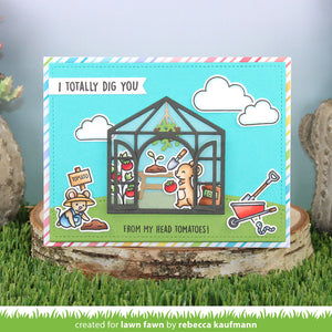 Lawn Fawn - VEGGIE HAPPY - Stamps Set