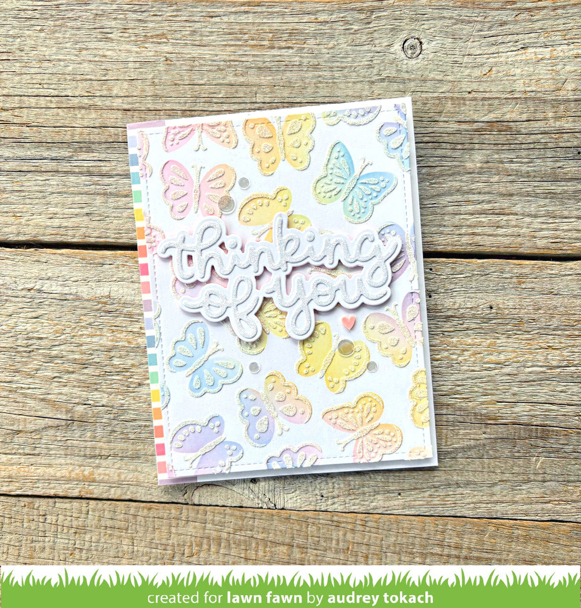 Lawn Fawn - BUTTERFLY BACKGROUND - Lawn Clippings - Layering Stencils ...