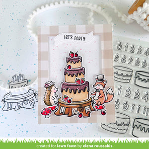Lawn Fawn - CAKE IT EASY ADD-ON - Stamps Set