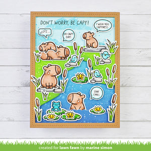 Lawn Fawn - CAPYBARAS! ADD-ON - Stamps Set