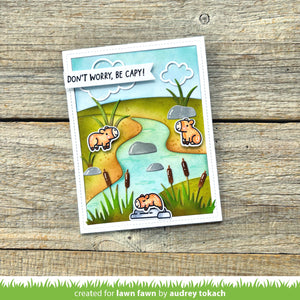 Lawn Fawn - CAPYBARAS! ADD-ON - Stamps Set