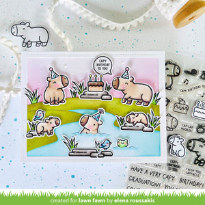 Lawn Fawn - CAPYBARAS! ADD-ON - Stamps Set