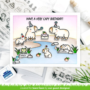 Lawn Fawn - CAPYBARAS! ADD-ON - Stamps Set