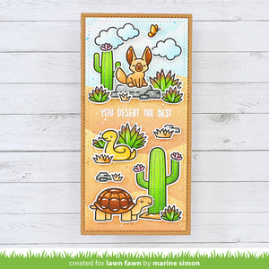 Lawn Fawn - CRITTERS I THE DESERT Coloring Stencils - Lawn Clippings - Stencil Set