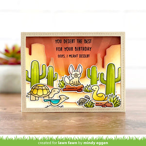 Lawn Fawn - CRITTERS I THE DESERT Coloring Stencils - Lawn Clippings - Stencil Set