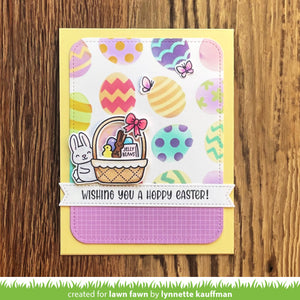 Lawn Fawn - EASTER EGG Background - Lawn Clippings - 2 pc Stencil Set