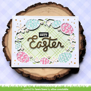 Lawn Fawn - EASTER EGG Backdrop - Dies Set