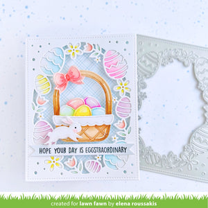 Lawn Fawn - EASTER EGG Backdrop - Dies Set