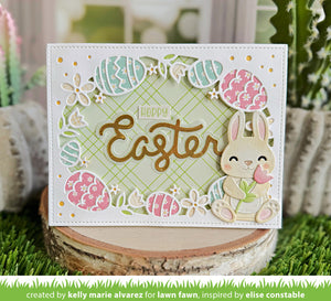 Lawn Fawn - EASTER EGG Backdrop - Dies Set