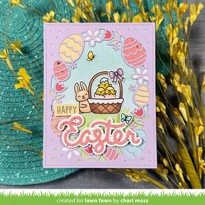 Lawn Fawn - EASTER EGG Backdrop - Dies Set