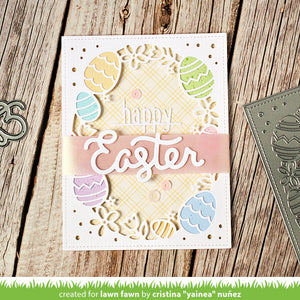 Lawn Fawn - EASTER EGG Backdrop - Dies Set