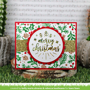 Lawn Fawn - Foiled Sentiments: MERRY CHRISTMAS - Hot Foil Plate