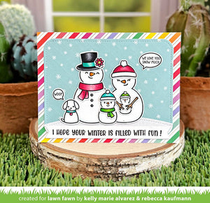 Lawn Fawn - HENRY'S Build a Sentiment: WINTER - Stamps Set