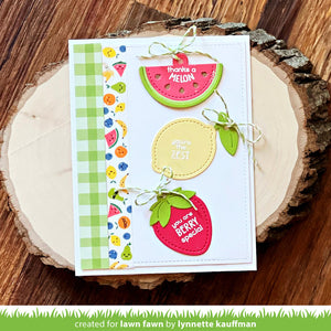 Lawn Fawn - Tiny Tag Sayings FRUIT - Clear Stamp Set