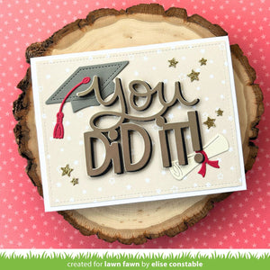 Lawn Fawn - Woodland Critter Huggers GRADUATION Add-On Dies set
