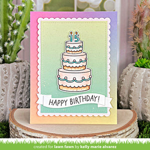 Lawn Fawn - CAKE IT EASY ADD-ON - Stamps Set