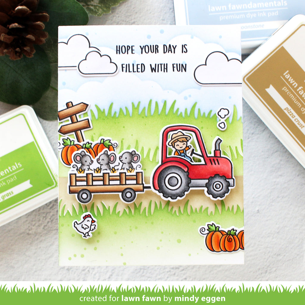 Lawn Fawn Hay There, Hayrides! Mice Add-On Stamp Set