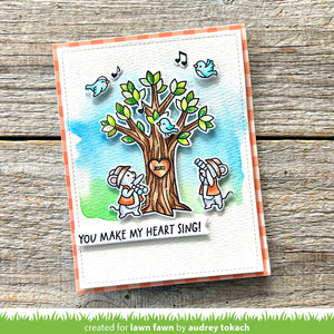 Lawn Fawn - HEART TREE - Stamps Set