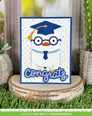 Lawn Fawn - Scripty CONGRATS OUTLINE - Add-On Die