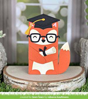 Lawn Fawn - Woodland Critter Huggers GRADUATION Add-On Dies set