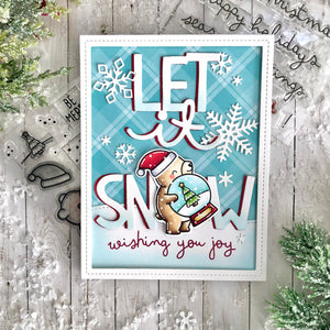 Lawn Fawn - Scribbled Sentiments: WINTER - Stamps set