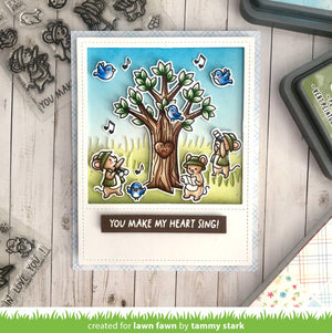 Lawn Fawn - HEART TREE - Stamps Set