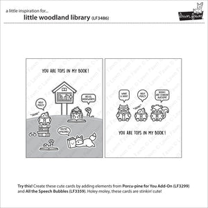 Lawn Fawn - LITTLE WOODLAND LIBRARY - Stamps set