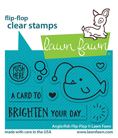 Lawn Fawn - ANGLERFISH Flip-Flop - Stamps set