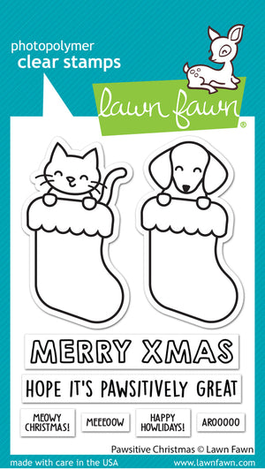 Lawn Fawn - PAWSITIVE CHRISTMAS - Stamps Set
