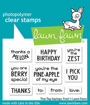 Love Tags Clear Stamps