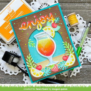 Lawn Fawn - BUILD-A-DRINK COCKTAIL Add-On - Dies set