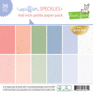 Lawn Fawn - SPIFFIER SPECKLES - Petite Paper Pack 6x6
